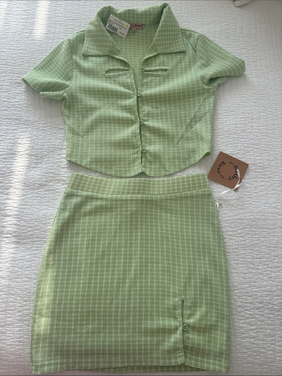Riley Rose Dresses & Skirts - Light Green Two-Piece Skirt Set